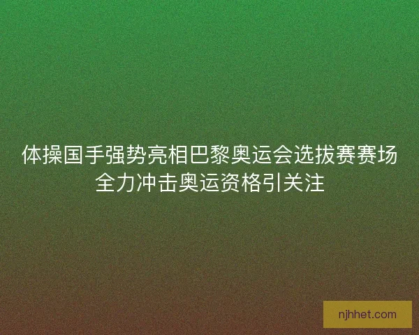 体操国手强势亮相巴黎奥运会选拔赛赛场全力冲击奥运资格引关注